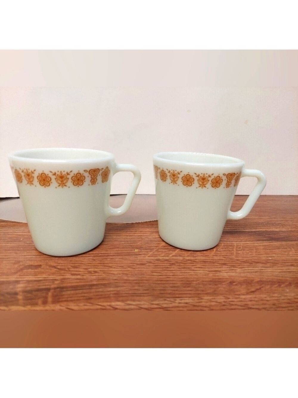 Vintage 80s Pyrex Butterfly/Flower Mugs (2)